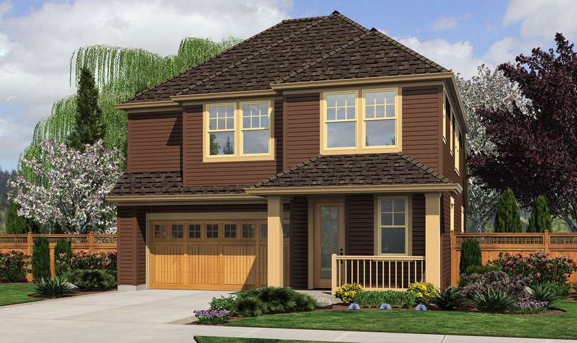 Mascord House Plan 21126AC: The Honeydale