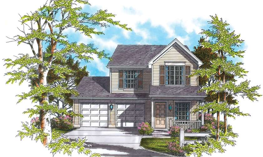 Mascord House Plan 2157B: The Graham
