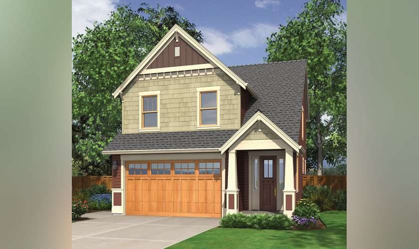 Mascord House Plan 2174B: The Monroe