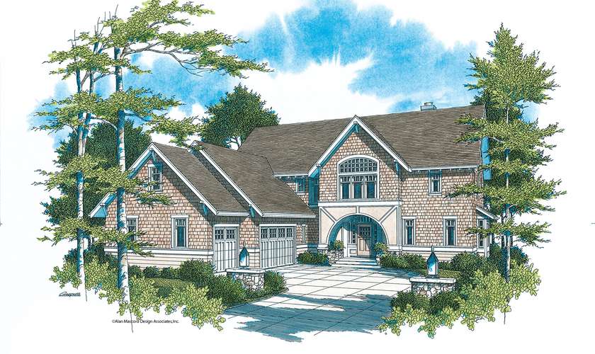 Mascord House Plan 22119: The Downing