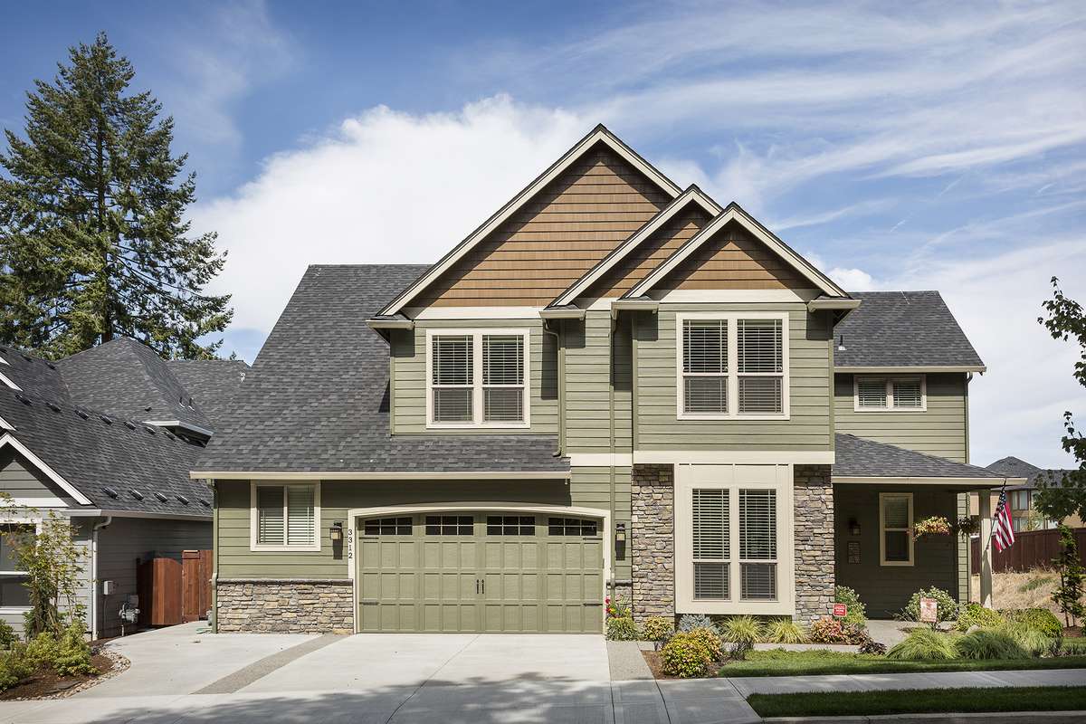 Front Exterior for Mascord House Plan 22155 - The Gaylord