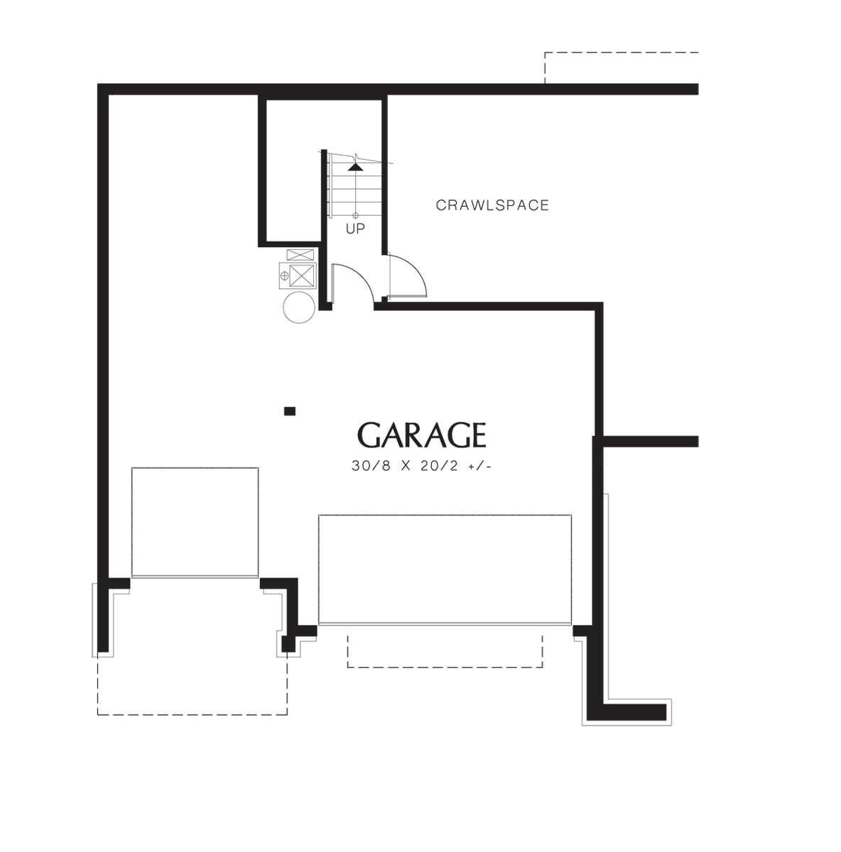 Lower Floor Plan for Mascord House Plan 2263DC - The Fairmont