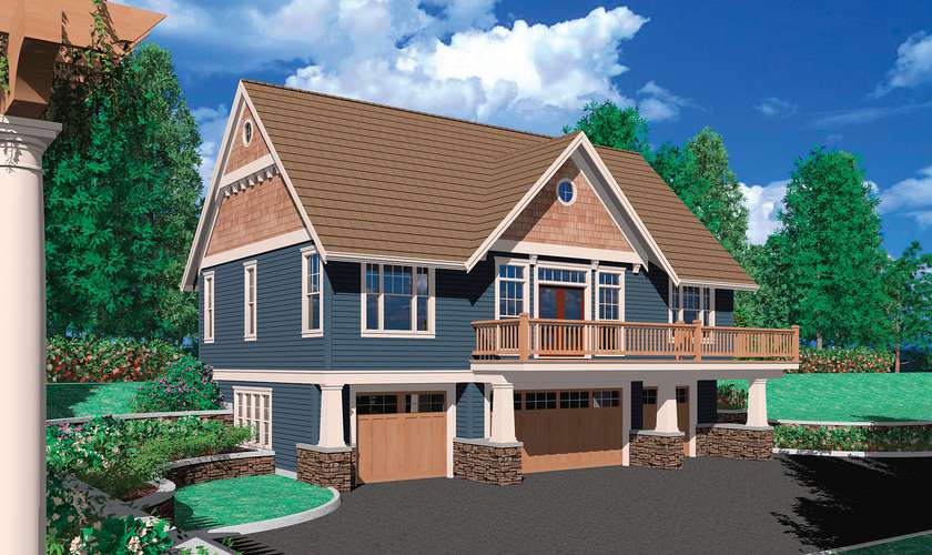 Mascord House Plan 5016A: The Barnesville
